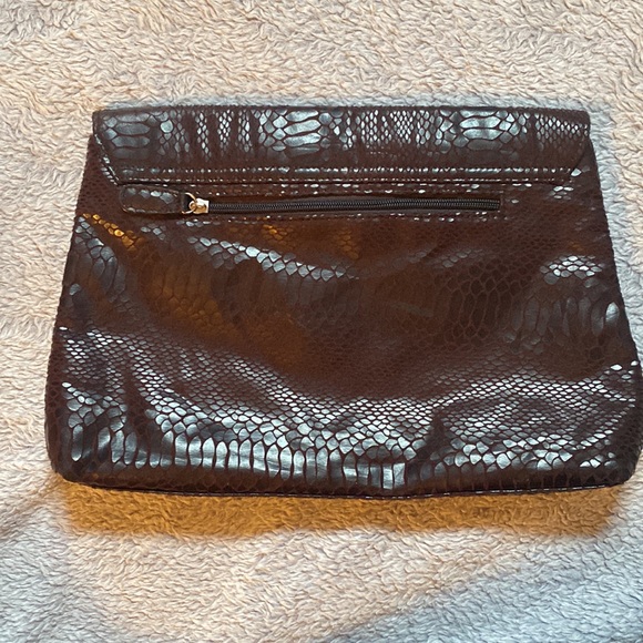 Lulu Townsend Faux Snakeskin Clutch - Picture 2 of 7